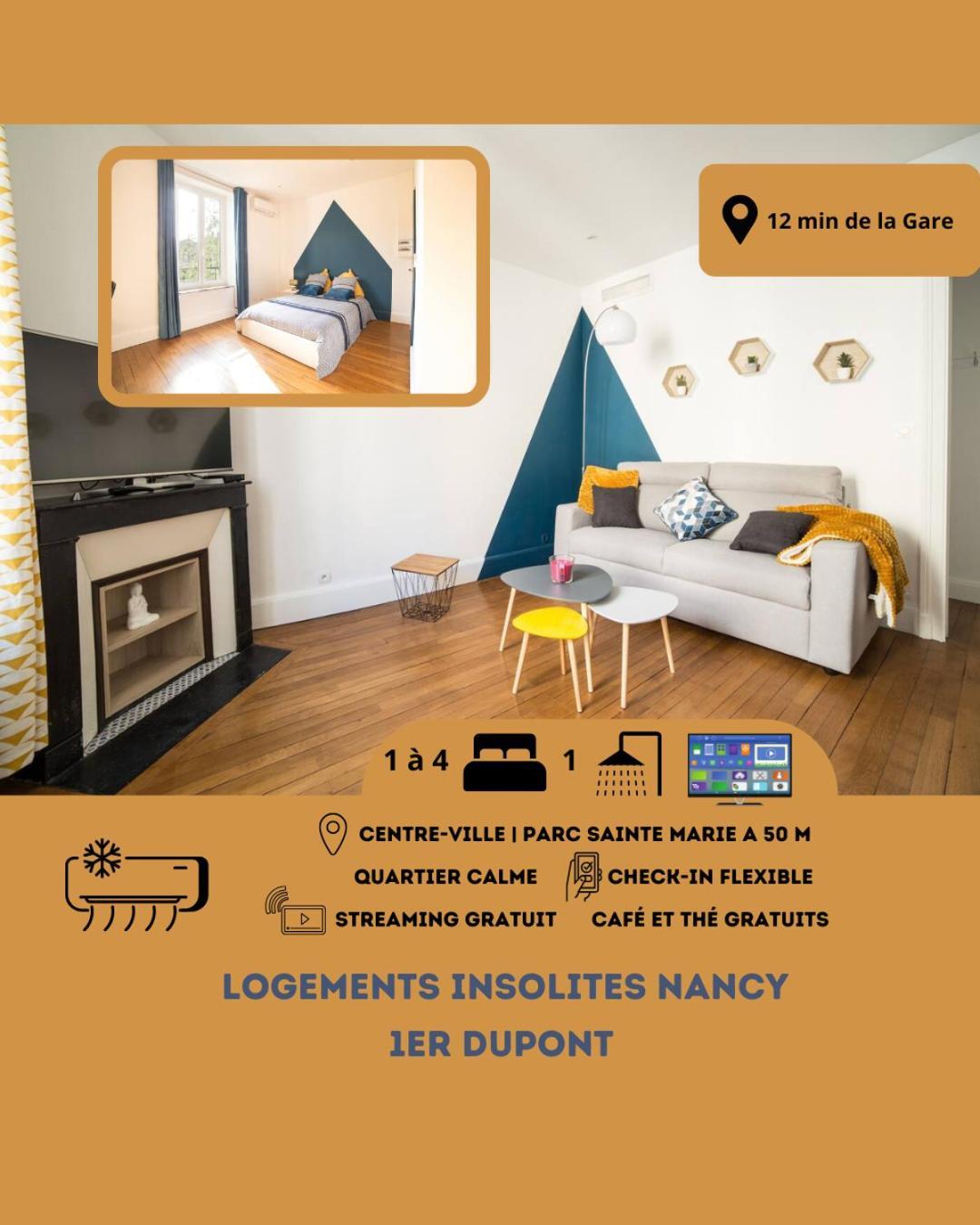 Le P'Tit Dupont - Logements Insolites Nancy Ngoại thất bức ảnh